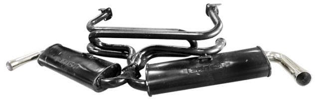 Dual Quite Exhaust System 1 3/8" Bug & Ghia