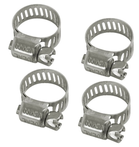 Hose Clamps - fits 3/8" & 1/2" pack of 4