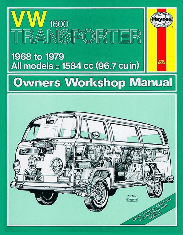 VW Repair Manual Tranporter Type 2, 68-79 1600cc