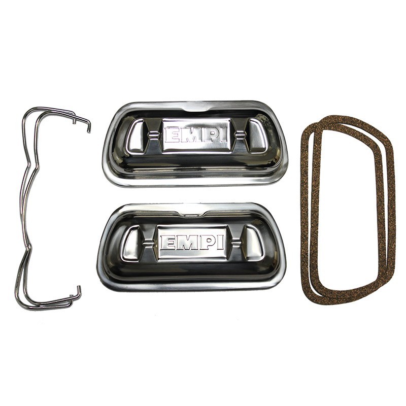 Valve Covers, Clip-On, Stainless Steel with Bails