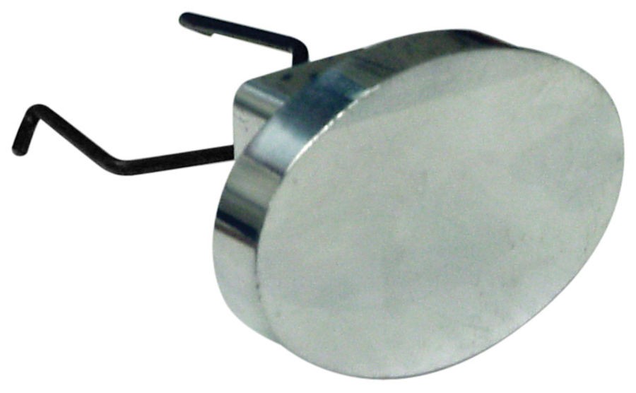 Hub cap puller set of 2 smooth oval jack post hole covers Billet