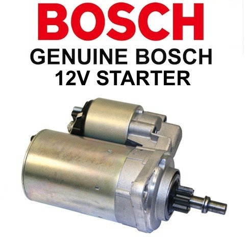 Starter, 12 Volt, New, GENUINE Bosch