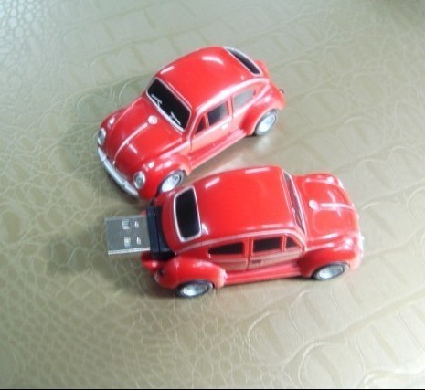 VW Beetle Car USB Memory Stick Flash Drive 4Gb  Red