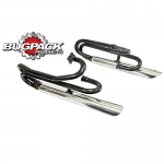 BugPack Low Dual Zoom Exhaust System w/Chrome Mufflers