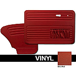 TMI OEM Classic Door Panels Bug 58-66 w/pockets Brick Red