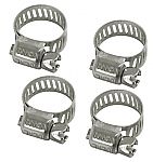Hose Clamps - fits 3/8" & 1/2" pack of 4
