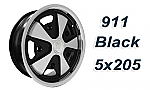 911 Porsche Fuchs style alloys Polished w/Black 5x205