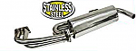 Stainless Steel merged Exhaust system 1 1/2" Dia pipes fits T2 & T4